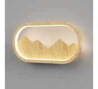 Modern Wall Lights Wall Lamp Indoor Wall Sconces Creative Geometric LED Fixture for Bedside 13W Wood Grain Metal Living Room Bedroom Hallway Wall Mount Light Nordic Wall Light