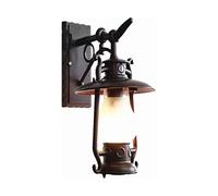 Modern Wall Mount Lamp, E27 Creative Wrought Iron Metal Waterproof Lights, Outdoor Wall Lamp Retro V-intage Wall Sconce, Wall Mounted Lighting Fixtures Decoration Bedside Reading Lamp
