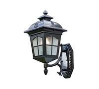 Modern Wall Mount Lamp, IP55 Waterproof Wall Sconce 1-Light Aluminum European Court Thickened Glass Lantern Porch Wall Lamp Traditional E27 Lamp Holder Bedside Reading Lamp