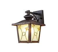 Modern Wall Mount Lamp, Wall Lamp European Simple Retro Industry Cast Aluminum Waterproof Wall Sconce Anti-Rust Water Glass Wall Lantern Exterior Porch Light Fixtures Courtyard De