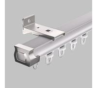 Modern Wall Mount Track System Set Heavy Duty Curt Rod for Gazebo Patio Bedroom Balcony Light Grey 3.3ft (1m) Stylish Home Decor Solution