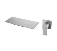 Modern Wall Mount Waterfall Bathroom FaucetStainless Steel Single Handle Sink & Tub Faucet with Hot & Cold Water Ideal for Stylish Bathrooms