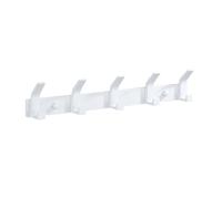 Modern Wall-Mounted Aluminum Coat Hooks Stylish Bathroom Organizer Hangers Space-Saving Wall Coat Rack White Medium Size Ideal for Coats & Accessories