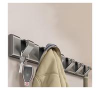 Modern Wall Mounted Coat Rack 5 Hooks Retractable Design for Hanging Towels Clothes Keys Hats White/Gray/Black Space-Saving (45.4cm/17.8in)
