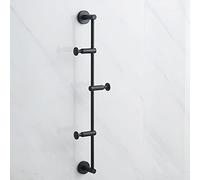 Modern Wall-Mounted Coat Rack - Adjustable Height Metal Hat Hook for Hats Jackets Bags - Vertical Space-Saving Design for Entryway & Bedroom