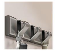 Modern Wall Mounted Coat Rack Retractable Hooks for Towels & Clothes Stylish Coat Hooks in White/Gray/Black 22cm/8.6in - Perfect for Home & Office Storage
