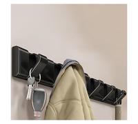 Modern Wall Mounted Coat Rack with Retractable Hooks - Stylish 3/4/5/6/7/8 Hook Design for Hanging Towels Clothes Keys Hats - Available in Black White Gray (20.8in/52.9cm)