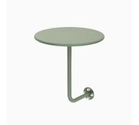 Modern Wall-Mounted Floating Desk - Stylish Round Dining Table for Small Spaces in Cafe Restaurant Bar & Home - Elegant Light Green Iron Art Design