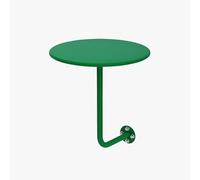 Modern Wall-Mounted Floating Round Table - Stylish Green Iron Art Design for Small Spaces Cafe & Restaurant Use - Versatile End Table for Dining & Bar