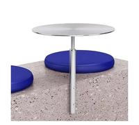 Modern Wall Mounted Pub Table Stainless Steel Bar Desk with Metal Legs for Cafe & Home Office Stylish Square/Round Tube Design (40x45cm)