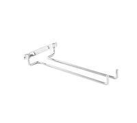 Modern Wall Mounted Red Wine Cup Holder Rack - Stylish Silver Glasses & Cups Storage for Home Bar, Kitchen, or Dining Room - Space-Saving Design