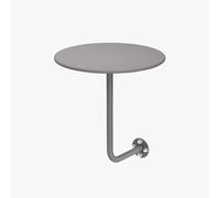 Modern Wall-Mounted Round Floating Desk - Stylish Gray Iron Art Table for Cafe Bar & Dining - Space-Saving End Table for Small Spaces Home Office & Bedroom