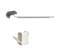 Modern Wall Mounted Toilet Brush Set with Comfort Handle & Auto Opening Lid Designs Easy to Use for Bathroom Toilet Brush Owner
