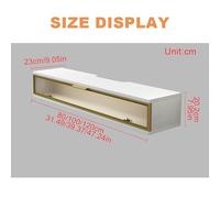 Modern Wall-Mounted TV Console Cabinet with Drop-Down Door, Versatile Storage Shelving for Living Room, Bedroom, Hotel, and Office - Stylish TV Stand Solution