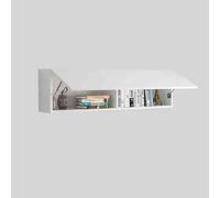 Modern Wall Mounted TV Stand - Stylish Floating Entertainment Center with Upper Flap Door Space-Saving Storage Shelf for Living Room & Office Contemporary Media Console