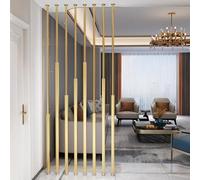 Modern Wall Partition Room Divider Iron Column with Metal Slats for Office Decor Space Separator Stylish Office Contemporary Interior Design