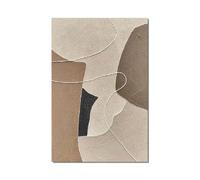 Modern Wall Pictures Beige Brown Abstract Painting on Canvas for Living Room Art Print Wall Decoration Modern Art Minimalist Texture Poster Frameless 140 x 70cm (55 x 28 inch)