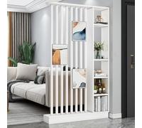 Modern Wall Room Divider - Storage Cabinet Display Bookshelf Partition with Shelves for Home Office Dorm Temporary Privacy Panel