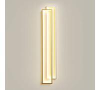 Modern Wall Sconce LED Wall Mount Light Geometric Linear Wall Lamp, Minimalist Wall Lighting Fixtures for Living Room Bedroom Bedside Hallway Home Decor Wall Wash Lights ( Color : Gold , Size : 100cm