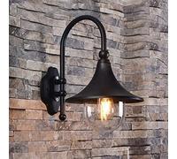 Modern Wall Sconce, Wall Lamp Barn Lighting Horn Speaker Wall Sconce Style Gooseneck Aluminum Wall Light Outdoor V-intage Waterproof Porch Lighting Decor External Wall Lantern clear-glass Villa Garde