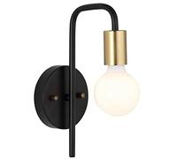 Modern Wall Sconceing Wall,Black& Brass Decor Bathroom Vanity Fixture Fitting, Bathroom Bedroom Living Room Wall Lamp Kitchen Hallway Nights/Brass/2Pcs/Brass+Black/1Pc