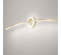 Modern Wall Sconces Indoor Classical Vanity LED Light Bar Dimmable Over Mirror Long Wall Mount Light Bathroom Mirror Front Lamp for Cabinets Bedroom Hotels Wall Light Fixture, 100CM, Gold