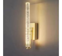 Modern Wall Sconces Indoor Wall Lamp LED Crystal Bedroom Bedside Wall Mount Light 3 Color Adjustable Bubble Crystal Living Room Hallway Bathroom Vanity Light Fixture Wall Lights Fixture (