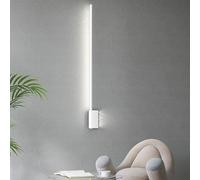 Modern Wall Sconces, LED Minimalist Long Wall Light 3000K/4000K/6000K Nordic Indoor Wall Sconce 3 Color Temperature Wall Lamp Iron Silicone Modern Decoration Wall Light Bedroom Living Room