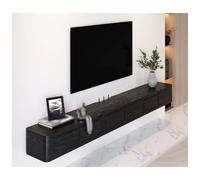 Modern Walnut Floating TV Shelf Stand - Wall-Mounted Media Cabinet Unit with Storage Doors Stylish Solid Wood Console for Living Room Entertainment Setup