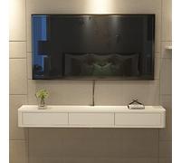 Modern Walnut Floating TV StandWallMounted Unit for 3250 Inch TVs Stylish Design with 3 StoraSpaces & Cable ManagementIdeal TV Cabinet for Home Entertment