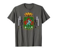 Modern War Wolf Heraldry Coat of Arms Family Crest T-Shirt