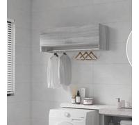 vidaXL Wardrobe Grey Sonoma 100X32.5X35 Cm Engineered Wood, Grey
