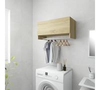 Modern Wardrobe Cabinet Hanger Clothes Storage Organiser Engineered Wood vidaXL