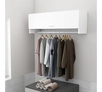 Modern Wardrobe Cabinet Hanger Clothes Storage Organiser Engineered Wood vidaXL