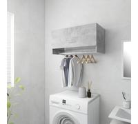 Modern Wardrobe Cabinet Hanger Clothes Storage Organiser Engineered Wood vidaXL