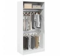 Modern Wardrobe Engineered Wood Clothes Storage Cabinet Bedroom Furniture