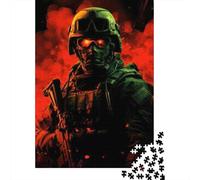 Modern Warfare Soldier Gear Jigsaw Puzzle for Adults, 1000 Pieces, 70x50cm/1000pcs, A Calm After-work Activity; Low-dust Pieces for A Tidier Table