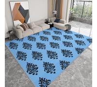 Modern Washable Area Rug 140 x 200 cm, Retro Geometric Pattern Non-Slip Carpet European Style Soft Short Pile Carpet for Living Room Bedroom Home Decor - Kid Pet Friendly Rug Design