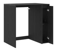 Modern Washing Machine Cabinet with Door, Bathroom Laundry Room Cupboard Unit