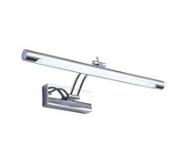 Modern Waterproof LED Wall Light for BathroomStainless Steel Mirror Apllique 40/55/70cm Indoor Lighting Fixture for Vanity with SwitchPerfect for Picture Frames