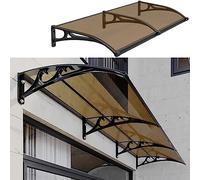 Modern Waterproof Porch Canopy for Outdoor Patio Garden Balcony Transparent 119.4 x 149.9 cm - Stylish Protection for Rain & Sun