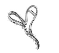 Modern Waved Pattern Heart Hair Claw Clip Practical Alloy Hairpin Hairpiece Hair Accessory For Fashion Women