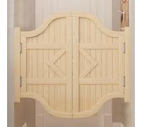 Modern Western Style Swinging Saloon Doors with Hardware for House Kitchen Entrance Partition Interior Wood Cafe Door for Hallway Bar (120 * 90cm)