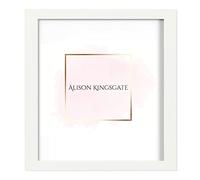 Modern White 40x40cm Picture Frames - In Multiple Colours & Sizes - 40x40cm Frame With Perspex Front & Wall Hanging Hooks - Use As Poster Frames (40 x 40 CM (15.7" x 15.7"), White)