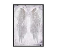 Modern White Angel Wings Feather Wall Art Canvas Prints Paintings On The Wall Scandinavian Poster Picture For Living Room Decor 50X70Cm-20X28In Unframed