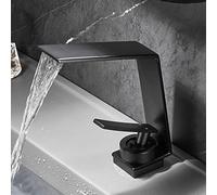 Modern White Bathroom Sink Faucet, Single Handle Hot & Cold Mixer Tap, Easy Control Robi Cascade, Stylish Design for Contemporary Bathrooms - Upgrade Your Space Today!