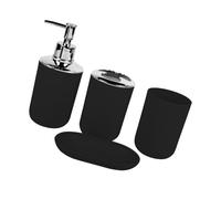 Modern White Bathroom Storage Set With Toothbrush Holder Soap Dish Dispenser Tray Organizers Set Of 4 Bucolic Bathroom Decors With Tray