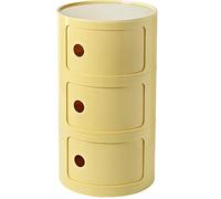 Modern White Bedside Table ABS Nightstand with Drawers Narrow End Table for Small Spaces Nordic Style Floor Standing Cabinet Furniture for Bedroom (32x32x40 cm)