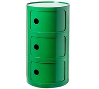 Modern White Bedside Table - ABS Nightstand with Drawers Slim Nordic End Table for Bedroom Floor Standing Space-Saving Furniture (32x32x40 cm)