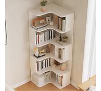 Modern White Bookshelf 60x60cm & 60x90cm 5Tier Wooden Storage Unit for Home Office & School Stylish Library Display Bookcase 160/191cm Tall for Living Room & Study